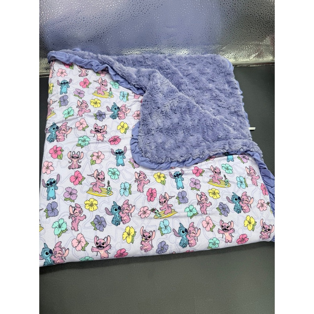 Posh Peanut Tropical Angel Luxette Ruffled Minky